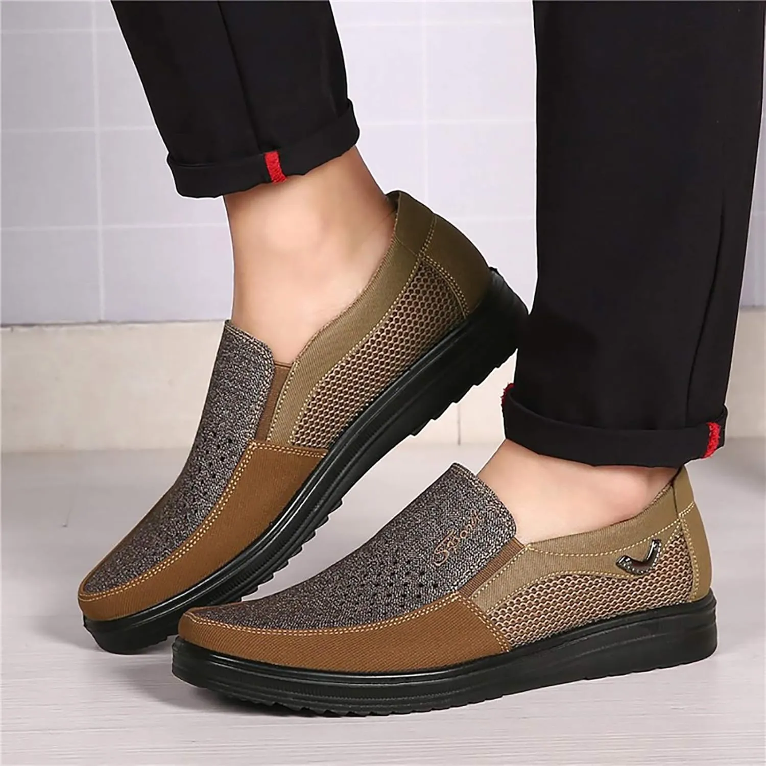 COSIDRAM Mens Loafer Casual Shoes Comfort Lightweight Driving Travel Walking Shoes for Adult Male
