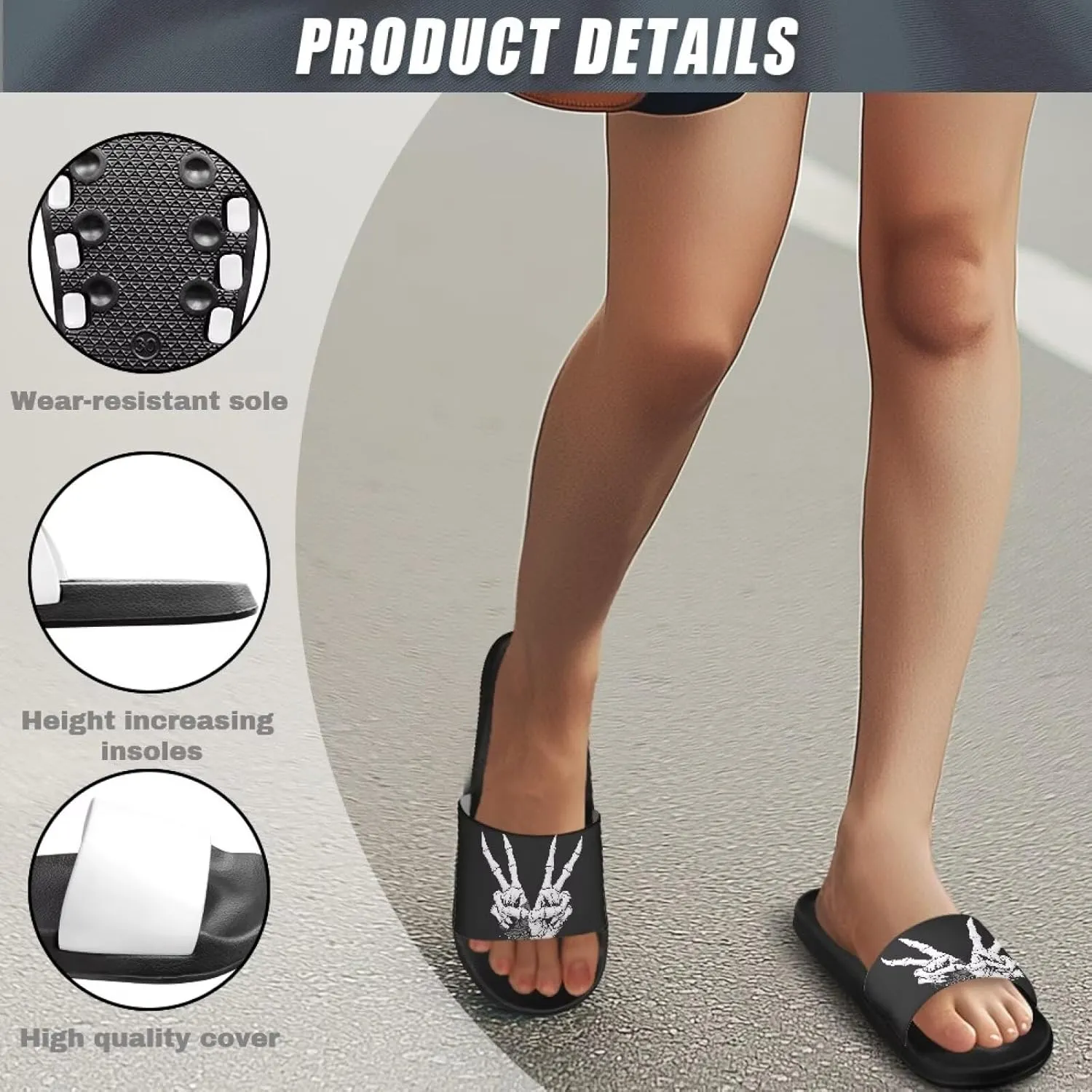 Couple Pattern Slide Sandals for Women Men Ultra Comfort Recovery Pillow Slippers Soft Summer Beach Shoes