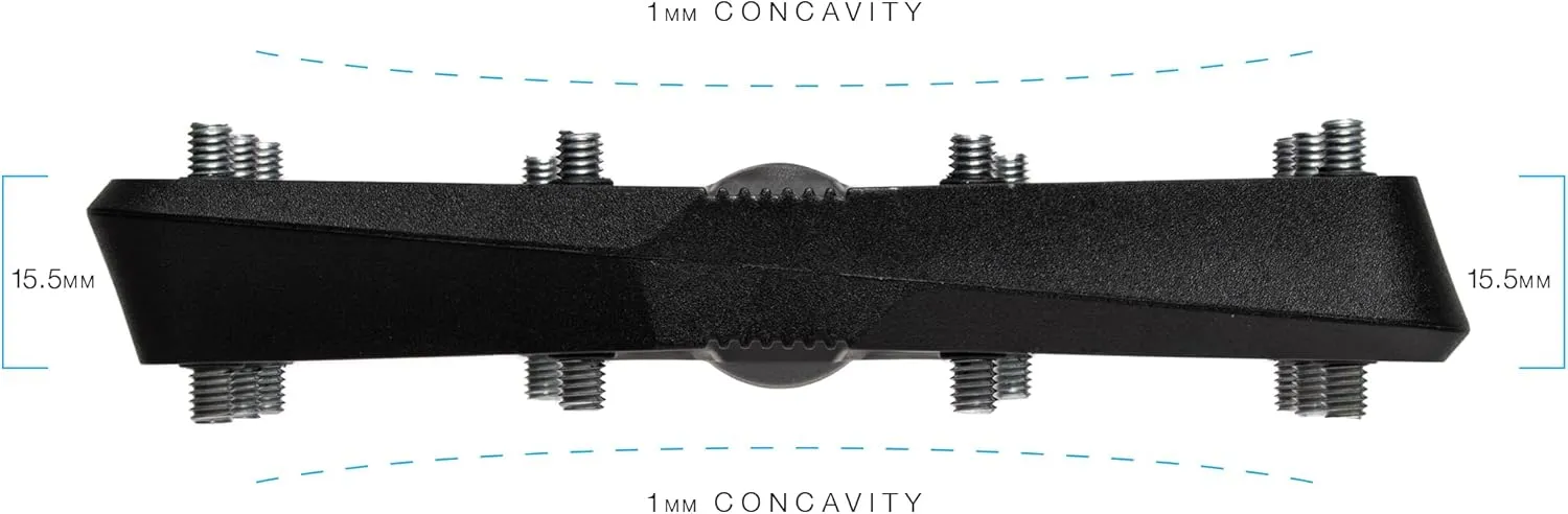 Crankbrothers Stamp Flat MTB Pedals - Size-Specific, Lightweight, Versatile, Durable Bike Pedals