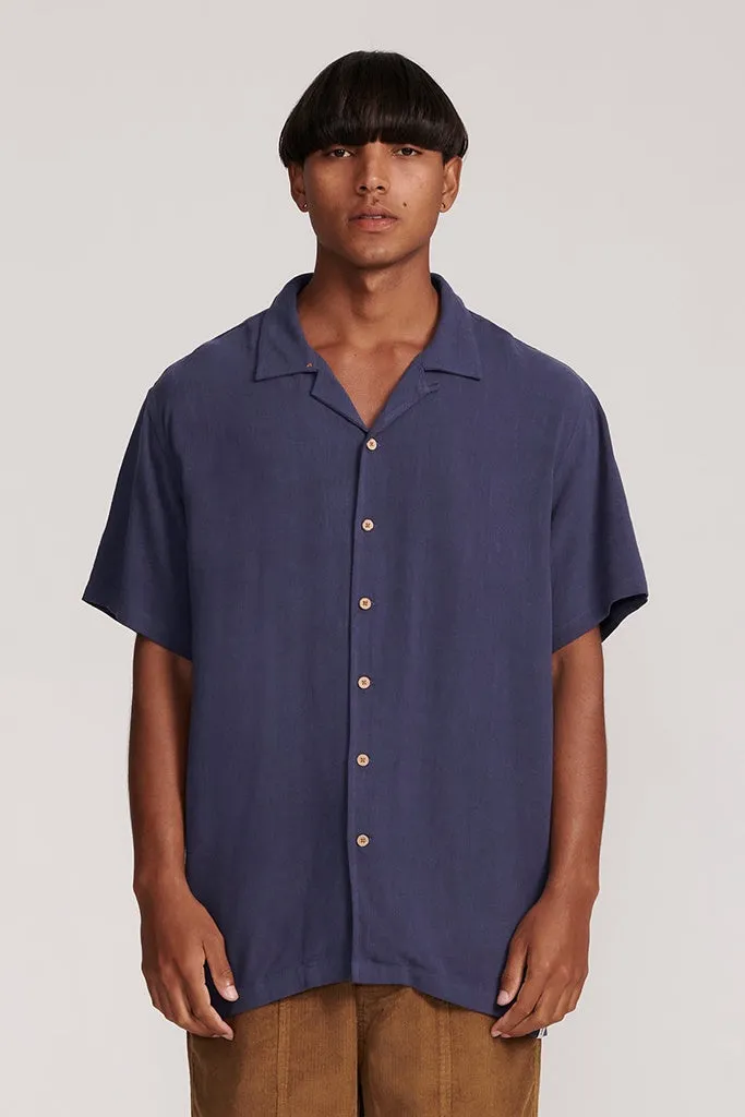 Critical Slide Ernie Ss Resort Shirt Navy