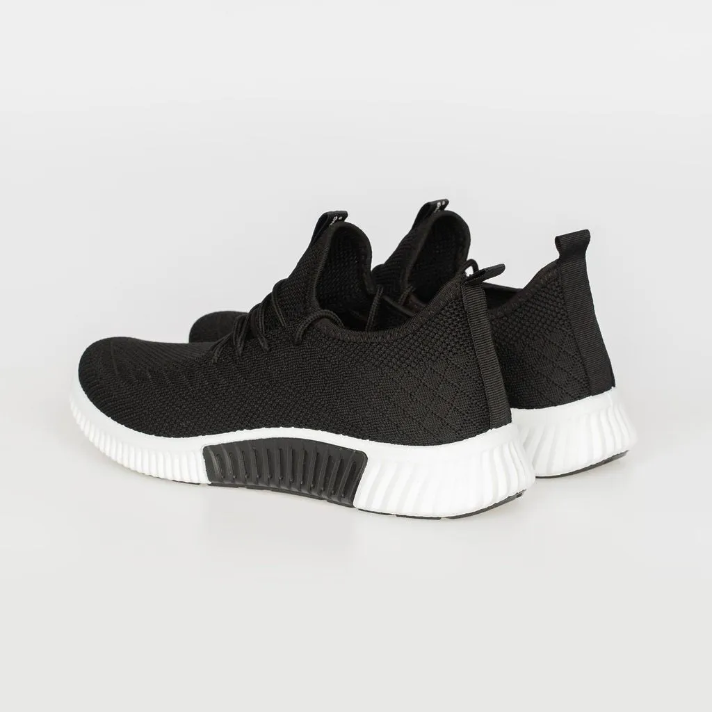 Crosshatch Mens Rideout Lightweight Trainers Black