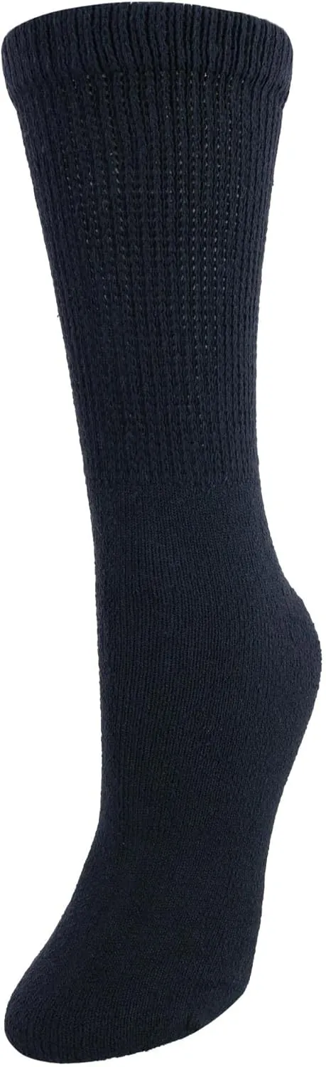 CTM® Women's Cushioned Diabetic Crew Socks (3 Pair Pack)