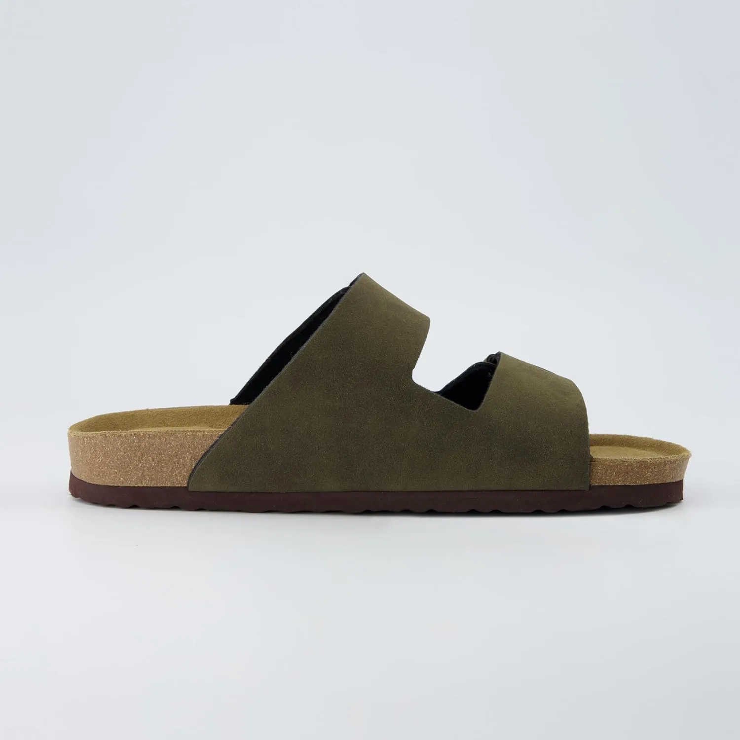 CUSHIONAIRE Men's Lynx Cork footbed Sandal with  Comfort