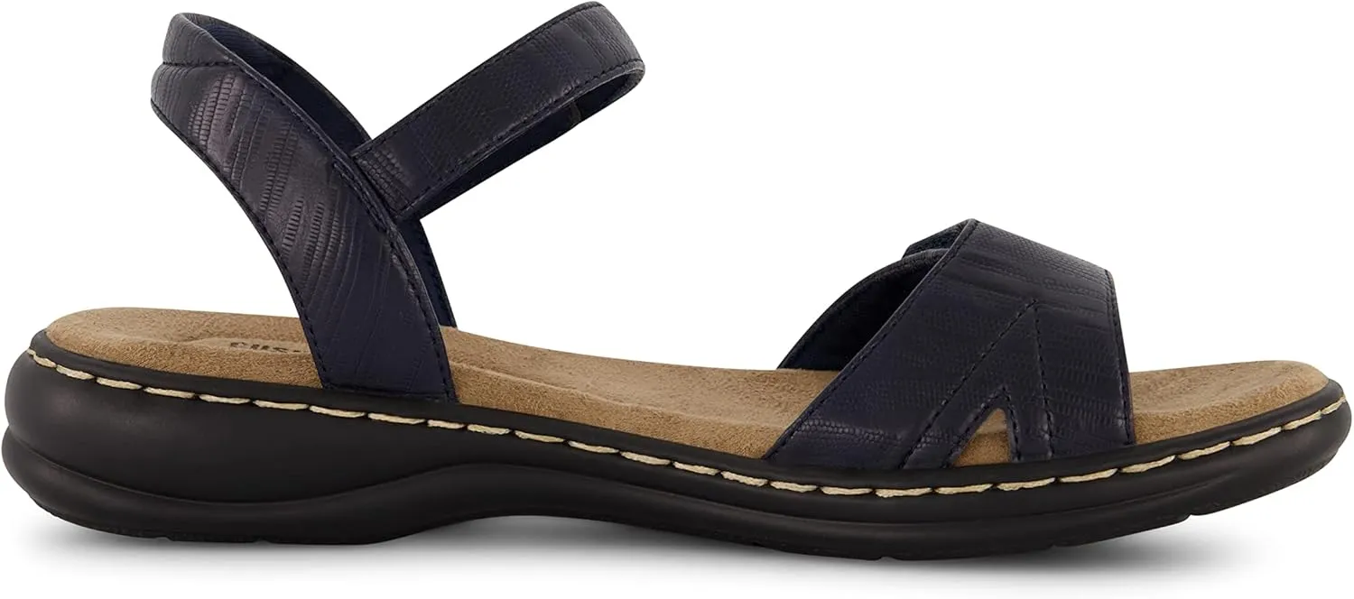 CUSHIONAIRE Women's Bloom comfort sandal with  Comfort Foam and Wide Widths Available