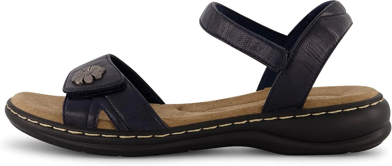 CUSHIONAIRE Women's Bloom comfort sandal with  Comfort Foam and Wide Widths Available