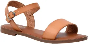 CUSHIONAIRE Women's Clara One Band Ankle Strap Sandal  Memory Foam, Wide Widths Available
