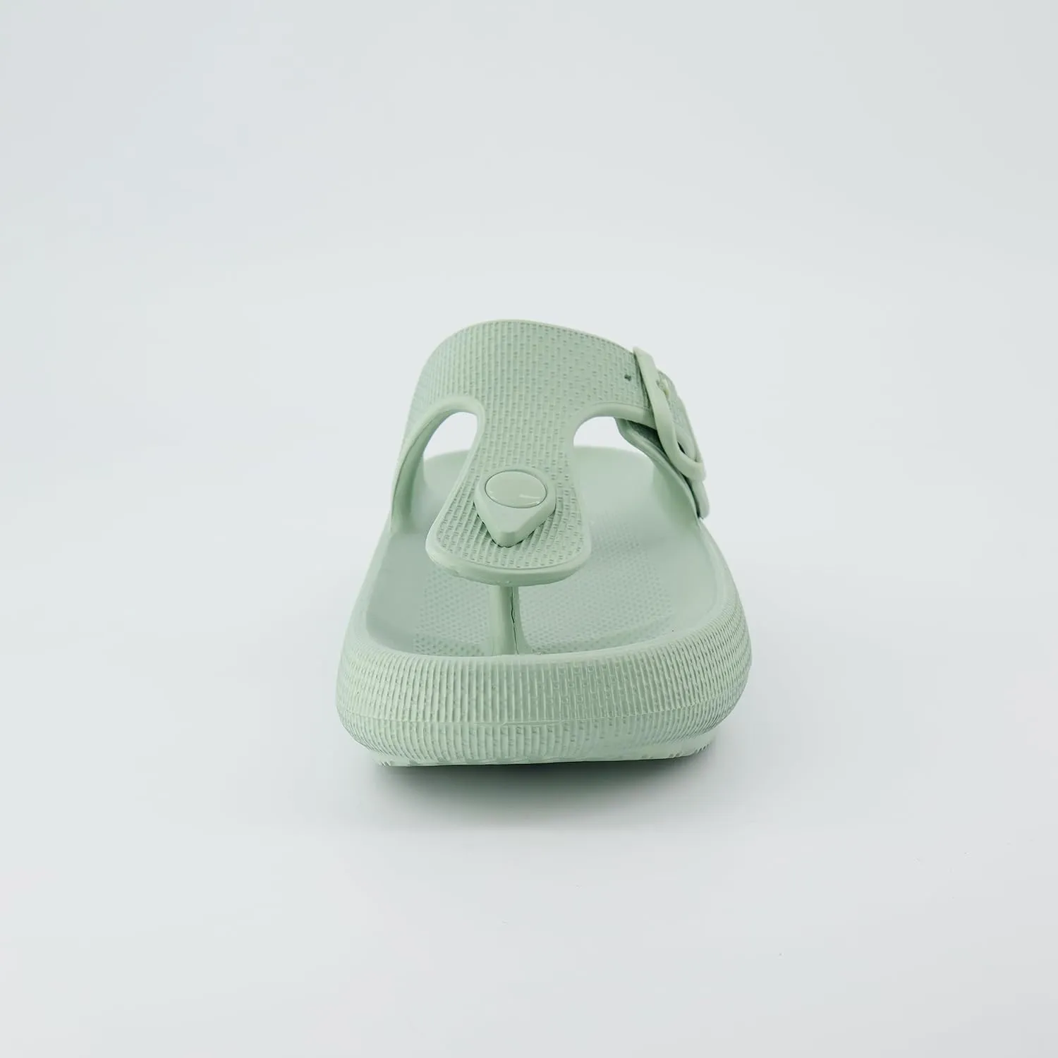 CUSHIONAIRE Women's Flo thong recovery cloud pool slide sandal with  Comfort