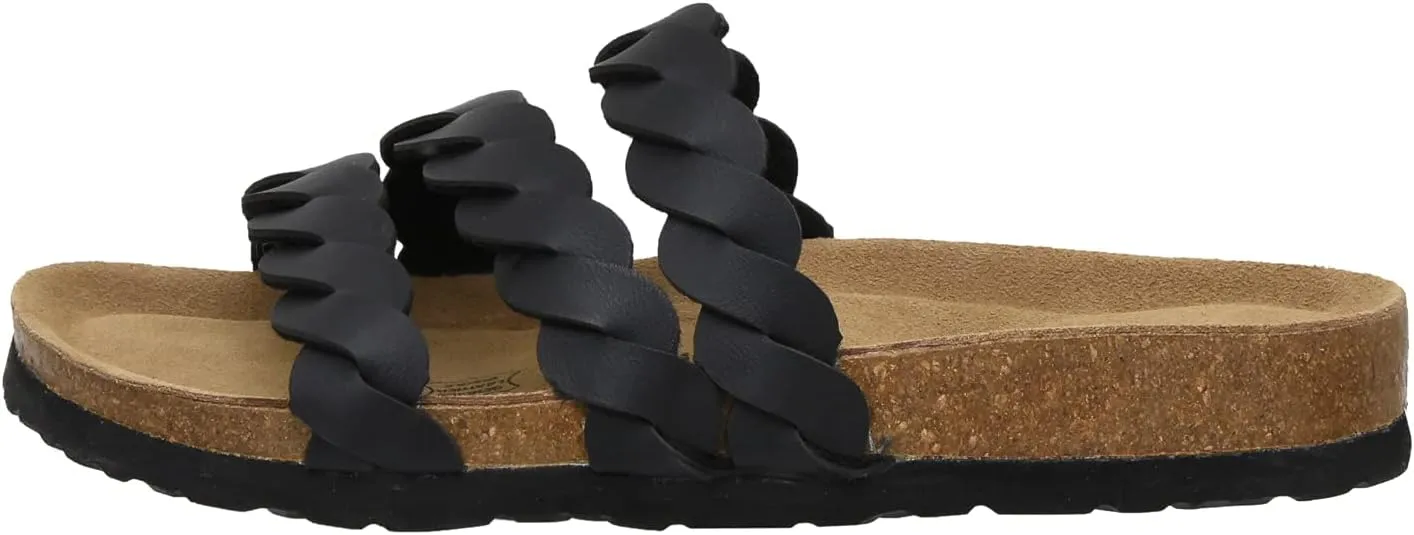CUSHIONAIRE Women's Lucy Cork footbed Sandal with  Comfort and Wide Widths Available
