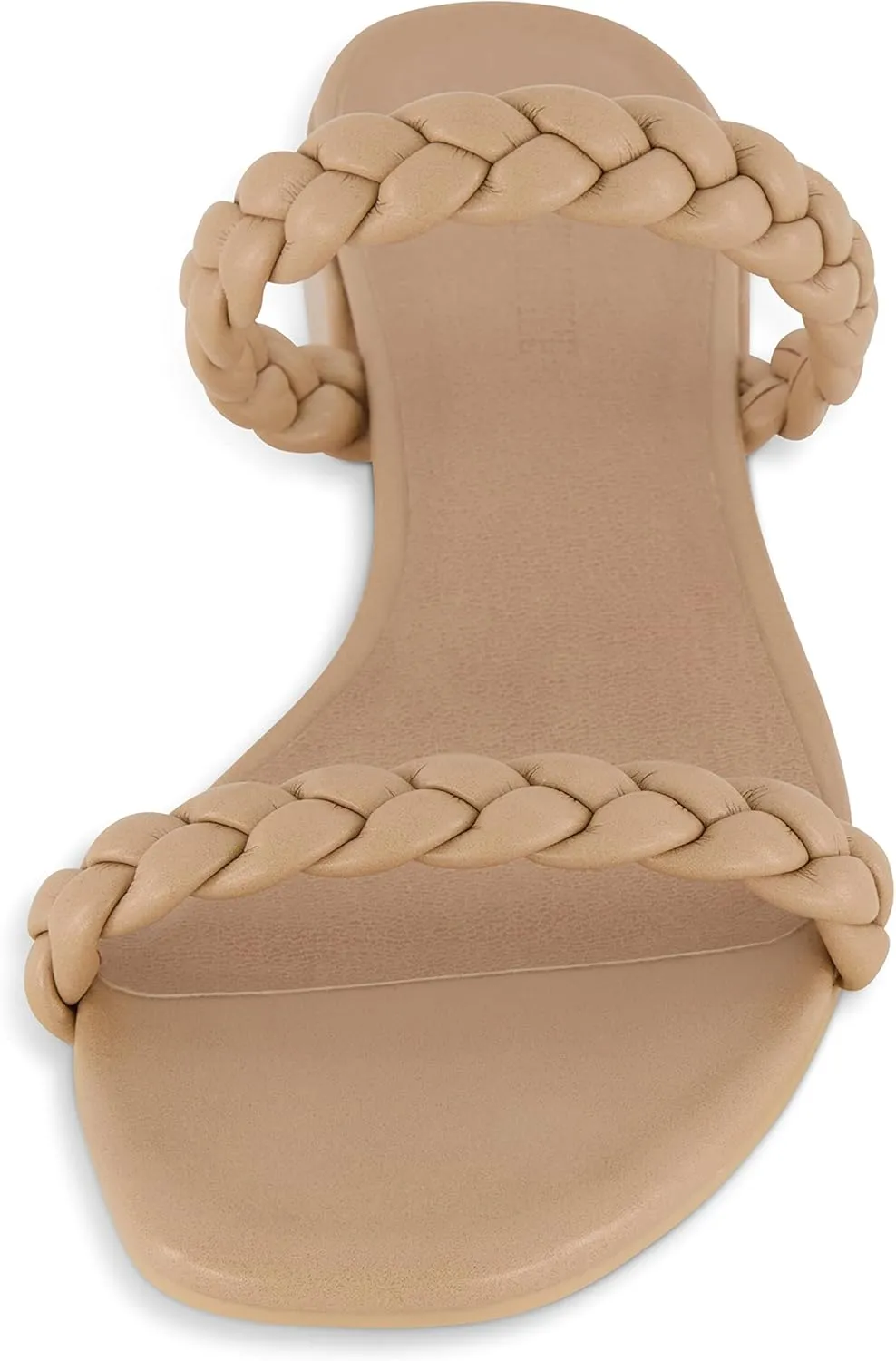 CUSHIONAIRE Women's Neptune braided low block heel sandal  Memory Foam