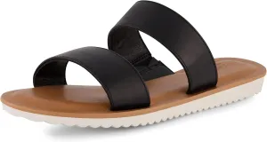 CUSHIONAIRE Women's Vera slide sandal  Memory Foam and Wide Widths Available