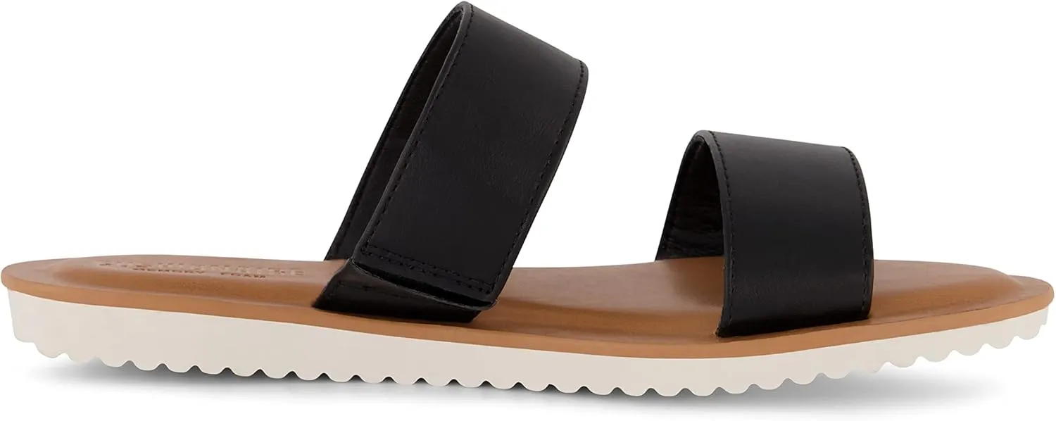 CUSHIONAIRE Women's Vera slide sandal  Memory Foam and Wide Widths Available