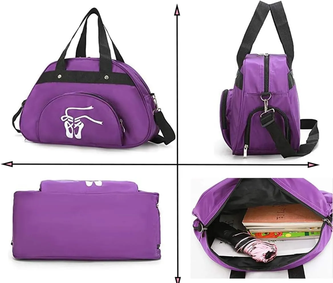 Dance Duffle Bag For Girls Ballet Bag,Light Weight,Gift (Pink)