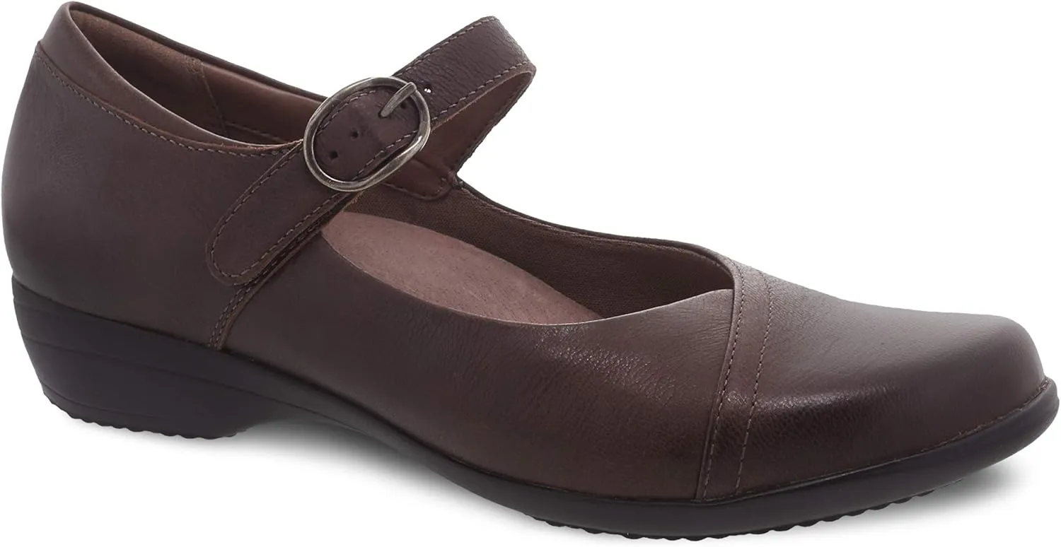 Dansko Fawna Mary Jane for Women - Cute, Comfortable Shoes with Arch Support - Versatile Casual to Dressy Footwear with Buckle Strap - Lightweight Rubber Outsole