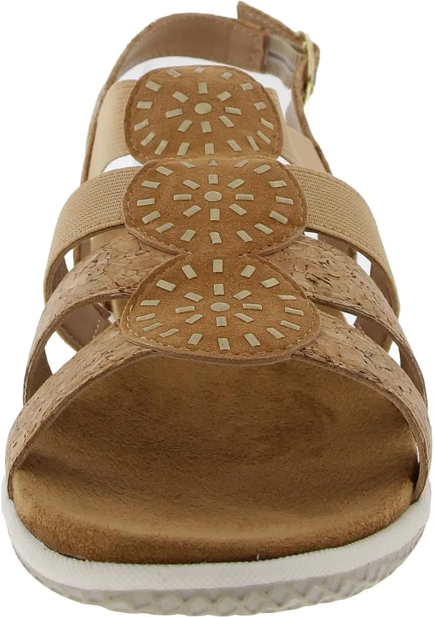 David Tate Womens Quilt Slingback Embellished Strappy Sandals
