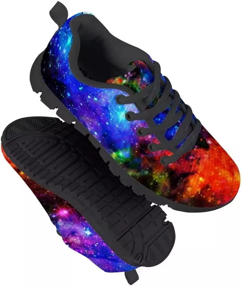 Dellukee Boys Girls Fashion Sneakers Kids Orange/Yellow/Blue/Black Solid Color Polka Dot Walking Running Shoes
