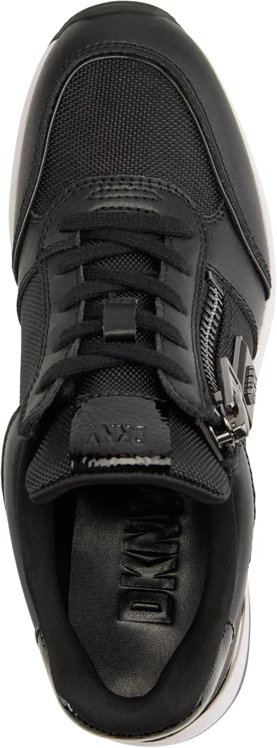 DKNY Women's Kai Lace Up Wedge Sneaker