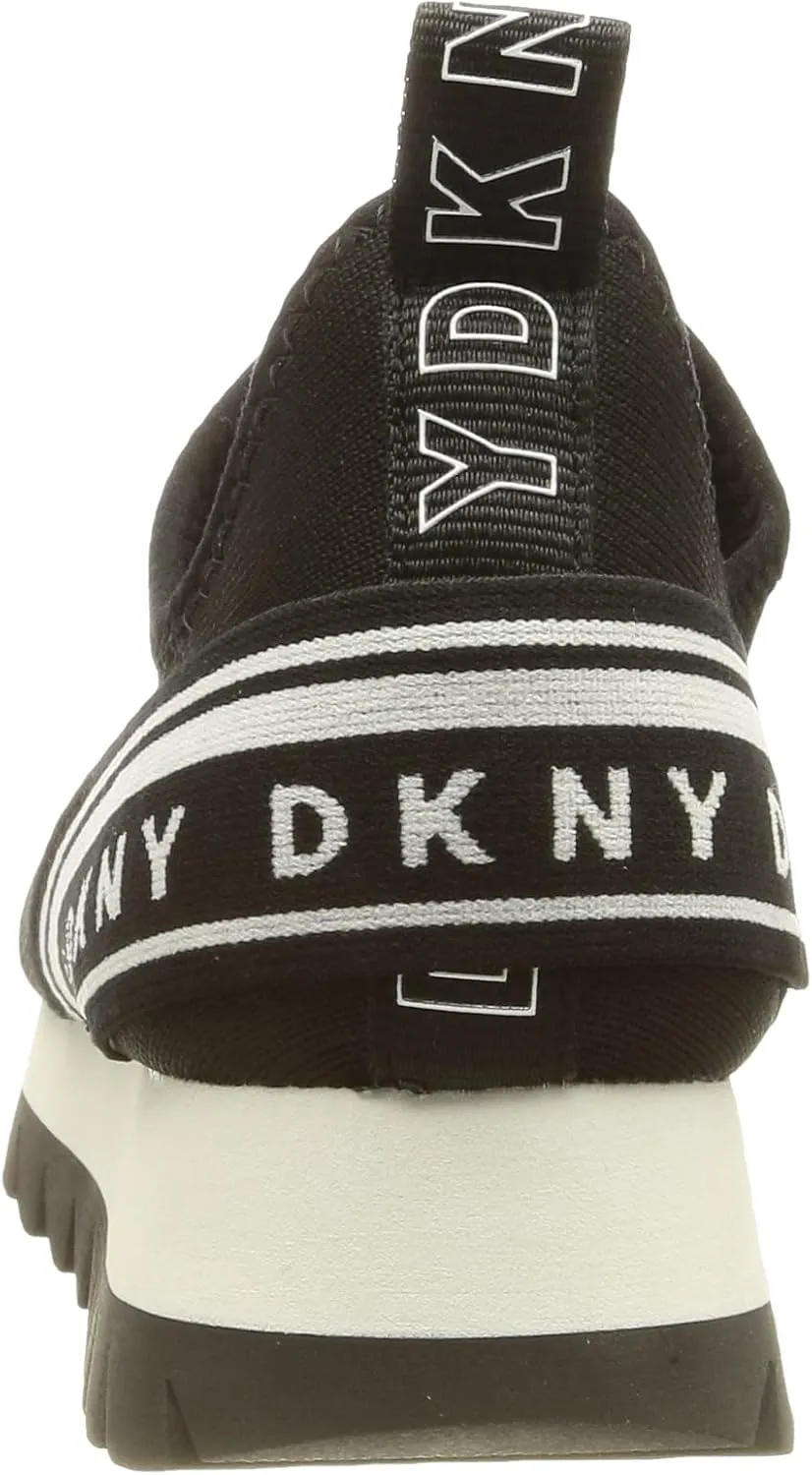 DKNY women's Rubber Sole Knit Low-top Sneaker