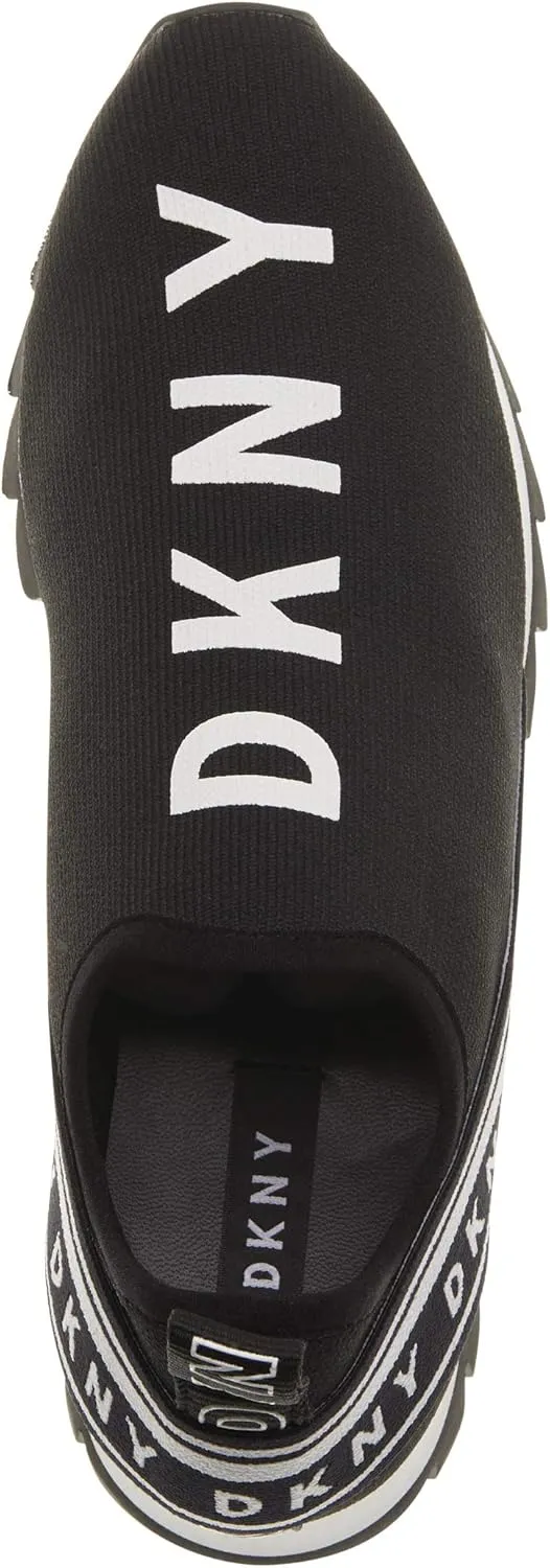 DKNY women's Rubber Sole Knit Low-top Sneaker