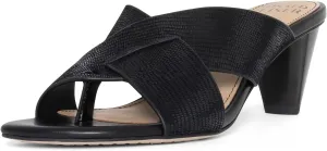 Donald Pliner AYLLY Slip-On Dress Sandals 2.5” Heel Slip-On Heeled Sandals for Women, Crisscross Upper, Memory Foam Insole, Summer Heels, Comfortable Heels for Women