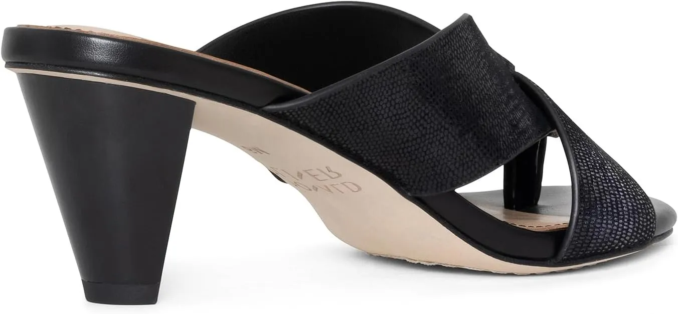 Donald Pliner AYLLY Slip-On Dress Sandals 2.5” Heel Slip-On Heeled Sandals for Women, Crisscross Upper, Memory Foam Insole, Summer Heels, Comfortable Heels for Women