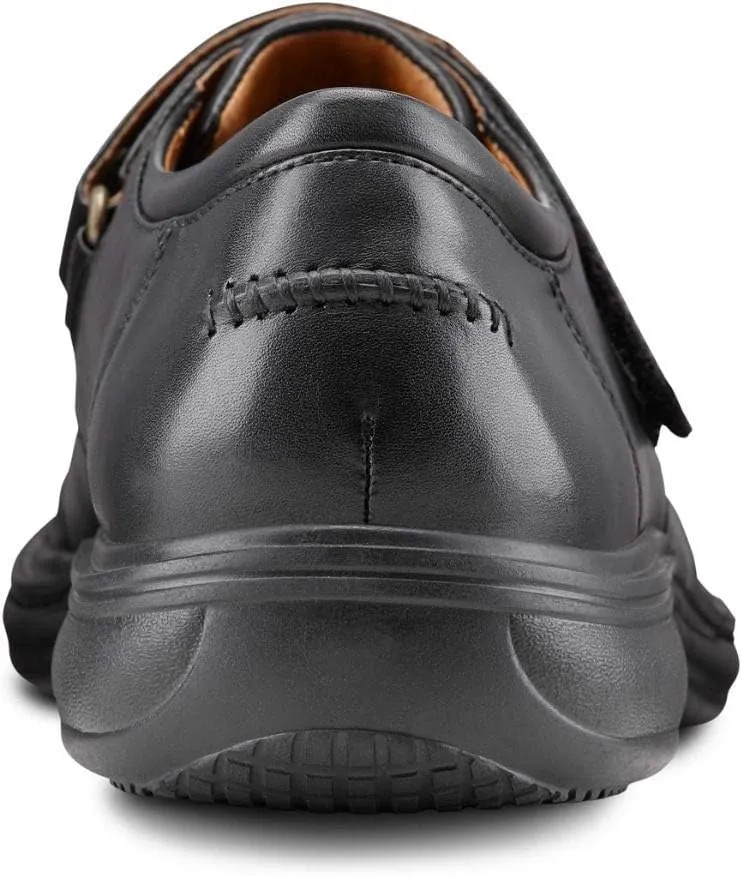 Dr. Comfort Frank Diabetic Shoes for Men - Leather Dress Shoes with Stitch - Therapeutic Formal Shoes