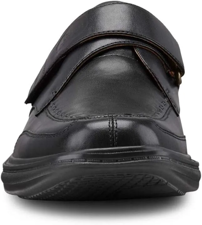 Dr. Comfort Frank Diabetic Shoes for Men - Leather Dress Shoes with Stitch - Therapeutic Formal Shoes