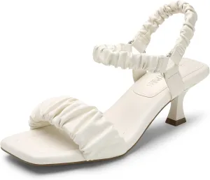 DREAM PAIRS Kitten Heels for Women Comfortable Low Heels Sandals Suqare Open Toe Cute Wedding Party Evening Prom Dance Strap Dress Pump Sandals Shoes