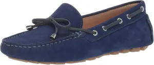 Driver Club USA Women's Leather Nantucket Tie-Bow Loafer Driving Style
