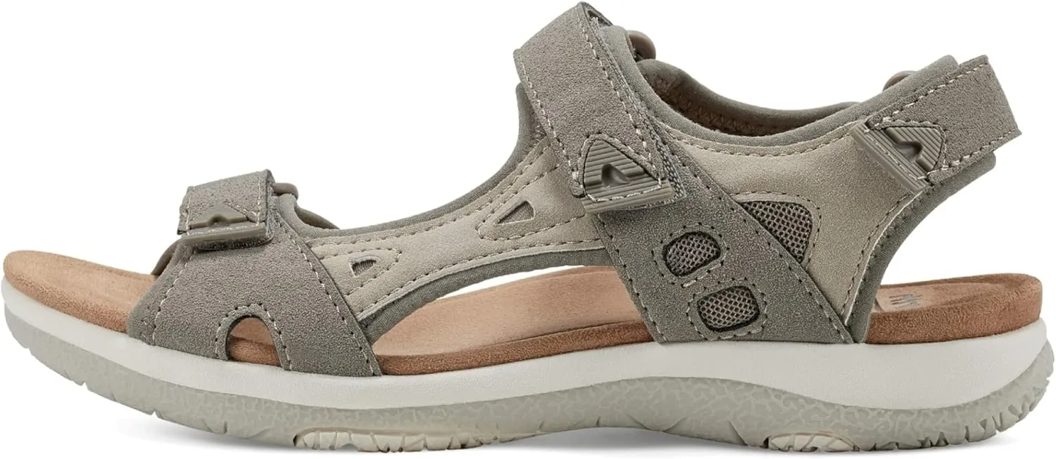 Earth Origins Women’s Skylar Sandal I Slip Resistant, Suede Sandals for Everyday