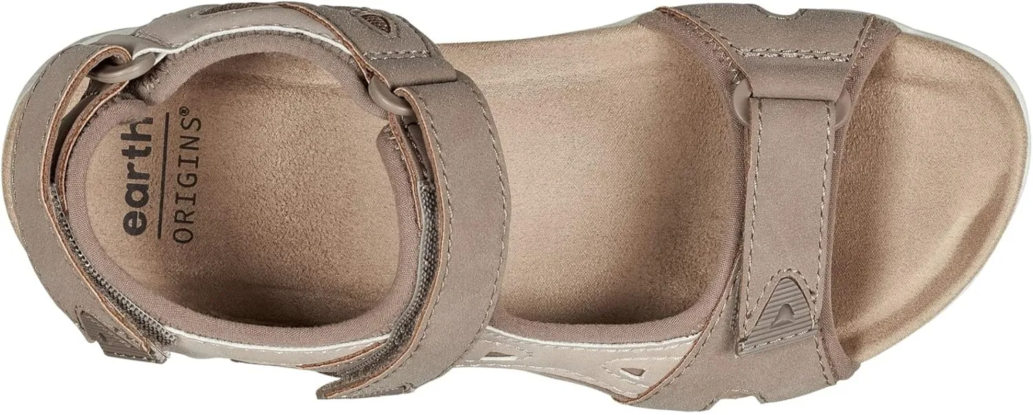 Earth Origins Women’s Skylar Sandal I Slip Resistant, Suede Sandals for Everyday