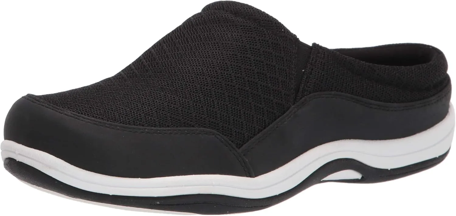 Easy Street Women's Athleisure Shoe Mule, Black, 8 Wide