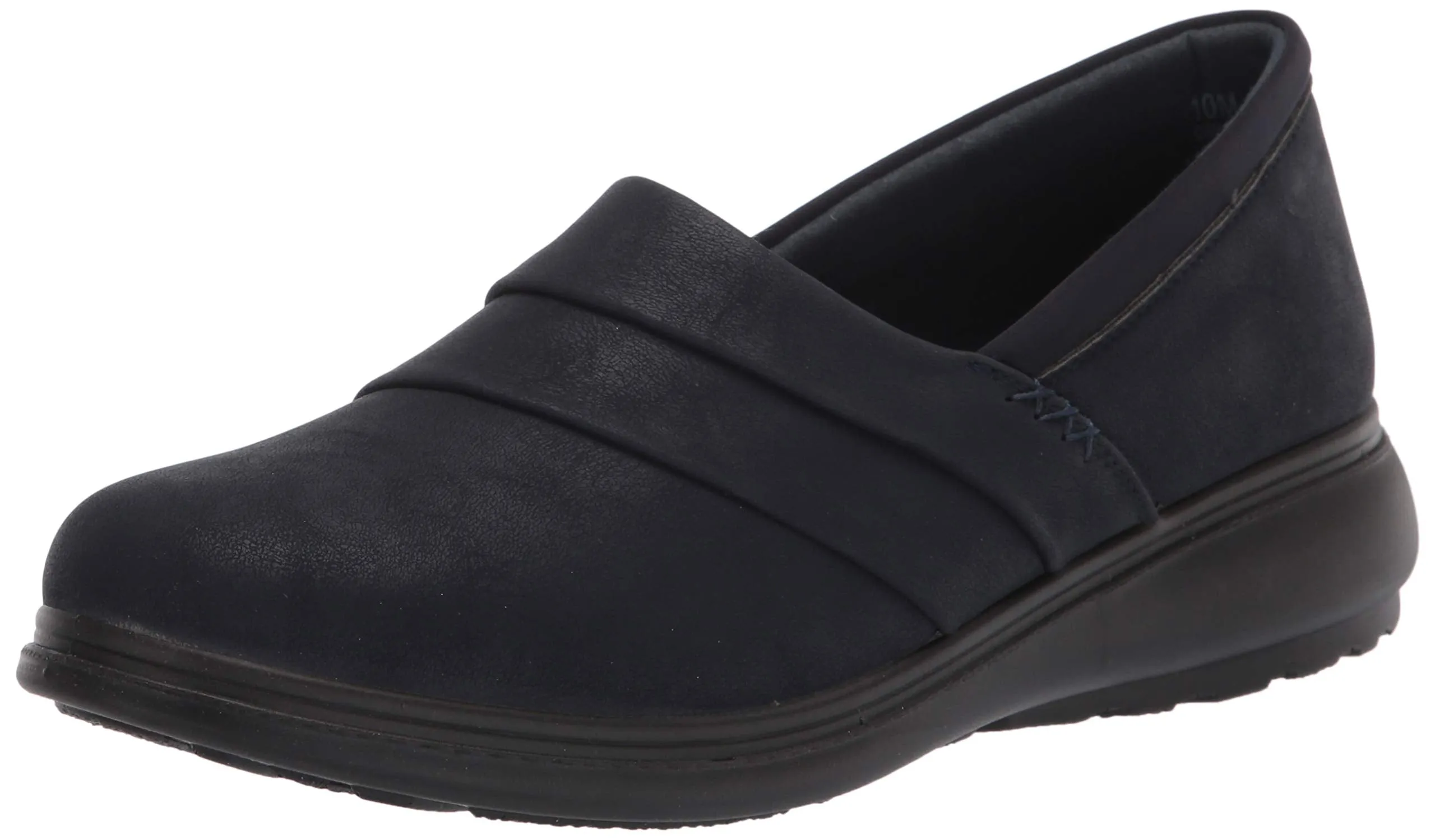 Easy Street womens Flat Sneaker, Navy, 7.5 Wide US