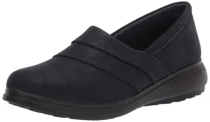 Easy Street womens Flat Sneaker, Navy, 7.5 Wide US