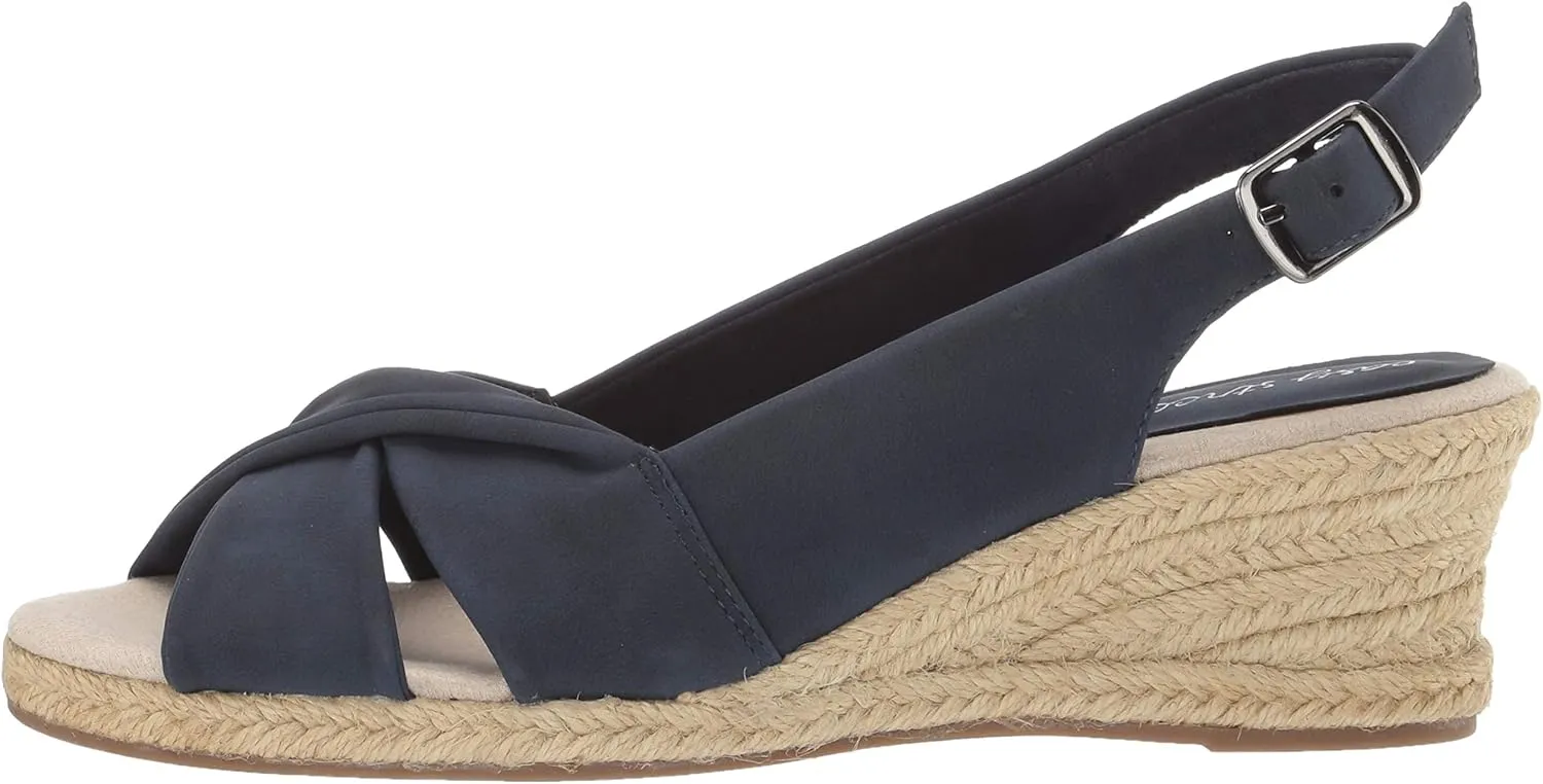 Easy Street Women's Maureen Espadrille Sandals Casual Shoes