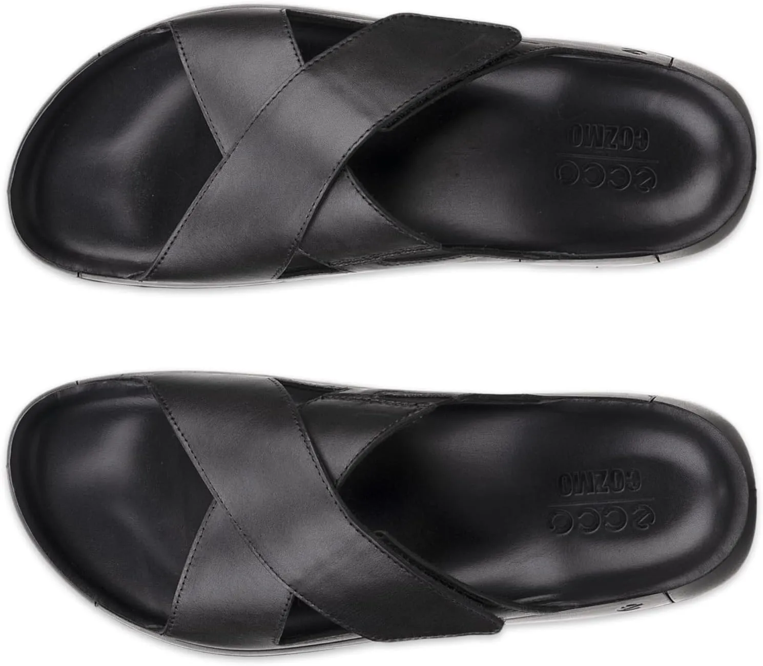 ECCO Men's Cozmo Two Band Cross Slide Sandal