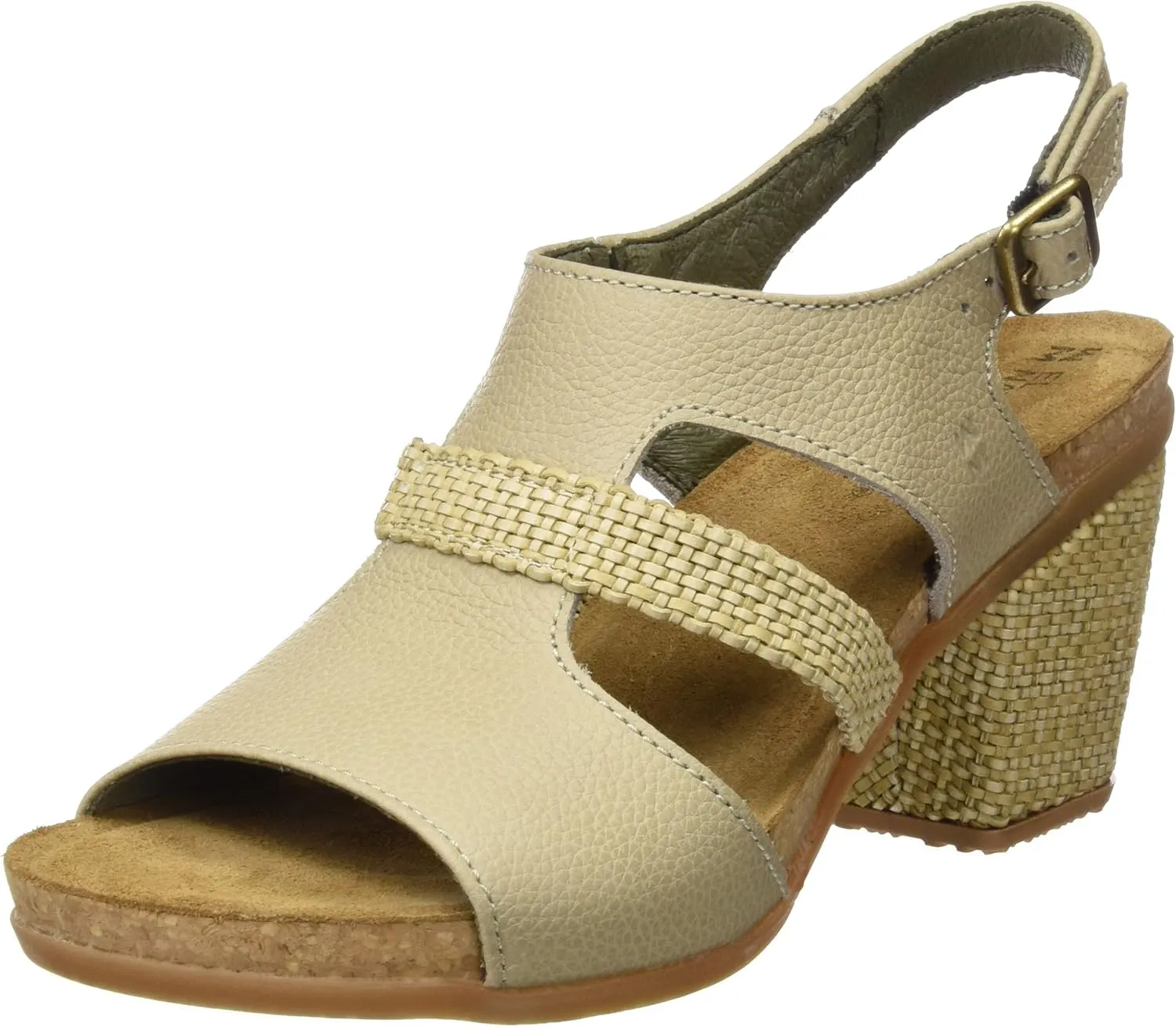 El Naturalista Women Mola N5031 Heeled Sandal Shoes, Piedra, EU 38 / US 8