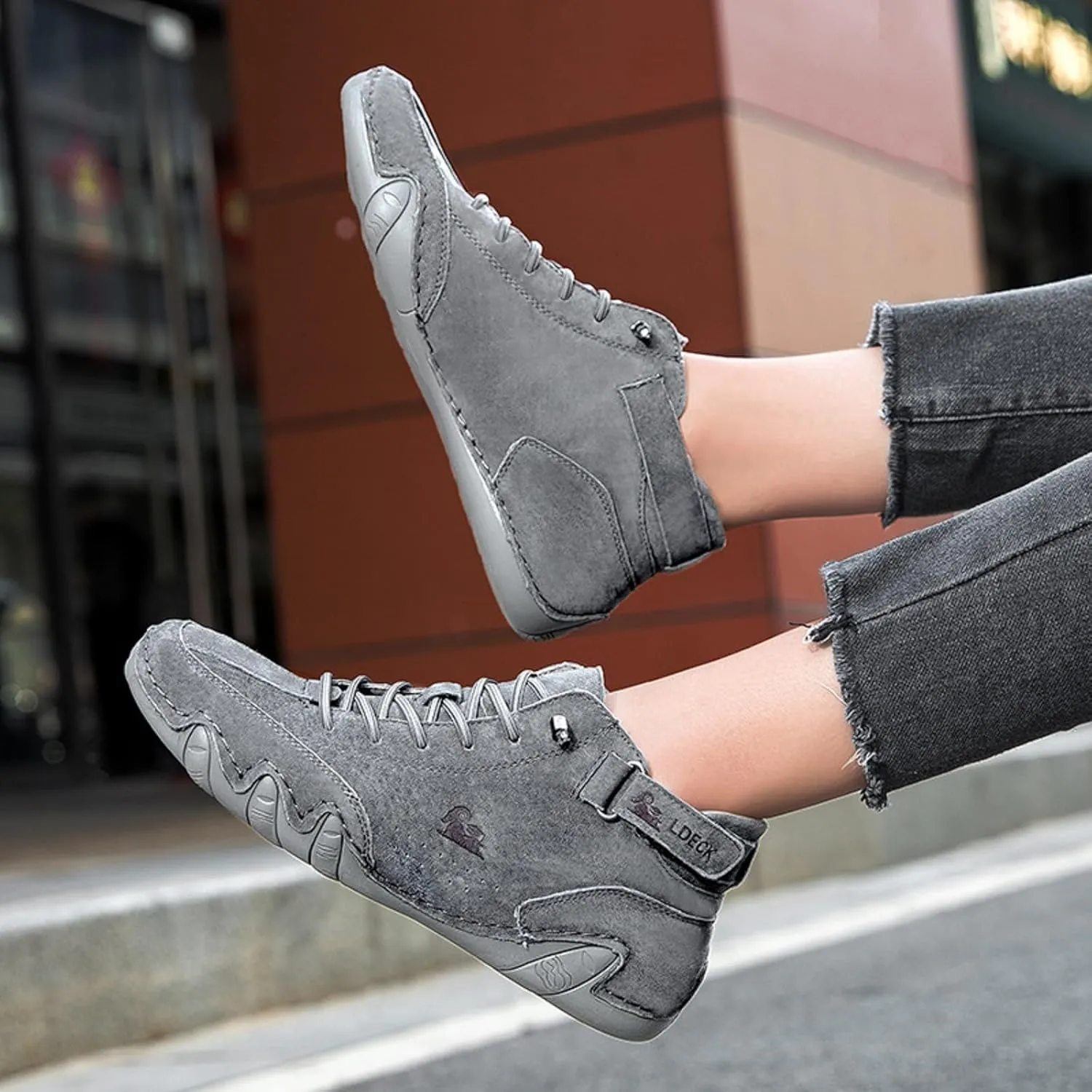 Explorer Waterproof Lightweight Unisex Outdoor Shoes for Hiking Camping & Driving Shoes High Top Chukka Boots Non-Slip Breathable Women&Men Italian Handmade Sports Shoe