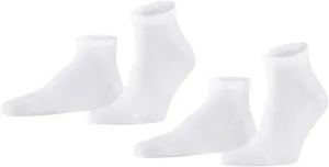 FALKE Men's Happy 2-Pack Sneaker Socks, Breathable, Cotton, Lightweight, 2 Pairs