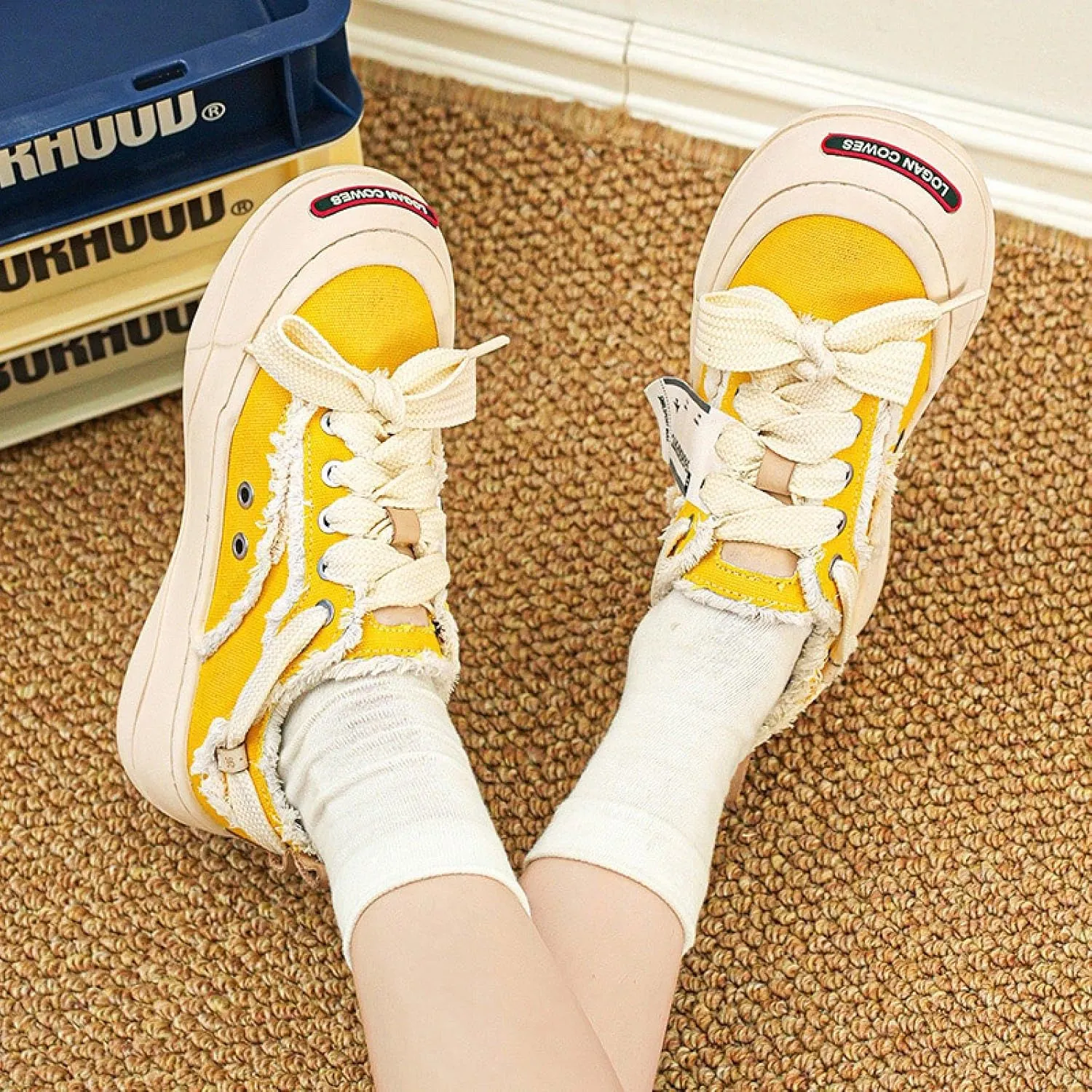 Fashionable Platform Soled Casual Sneakers Inner heightened Women's Shoes Female Students Soft Soled Campus Fashion Casual Shoes