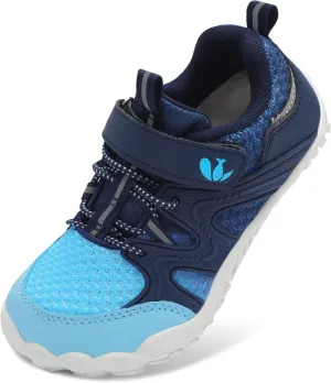 FEETCITY Kids Barefoot Shoes Boys Girls Sneakers Toddler Walking Shoes Kids Hiking Shoe Lightweight Outdoor Tennis Shoe