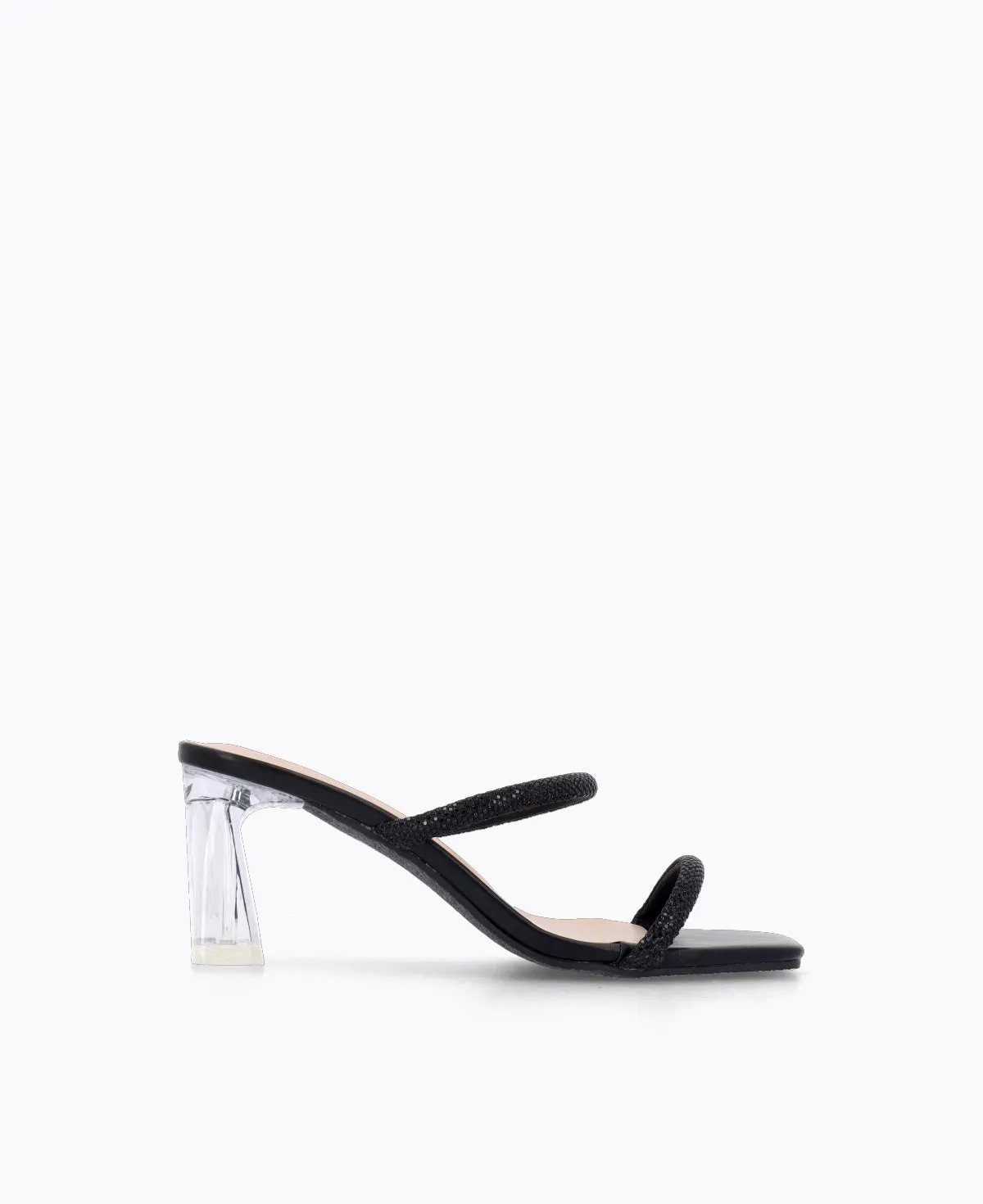 Feodora Heel Sandals - Black