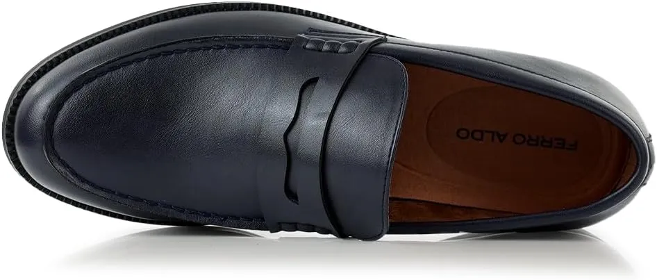Ferro Aldo Dylan MFA19671 Classic Moc-Toe Penny Loafers for Men