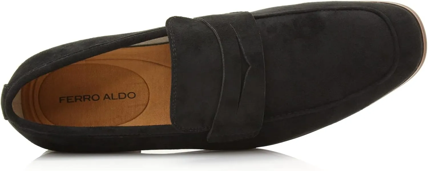 Ferro Aldo Dylan MFA19671 Classic Moc-Toe Penny Loafers for Men