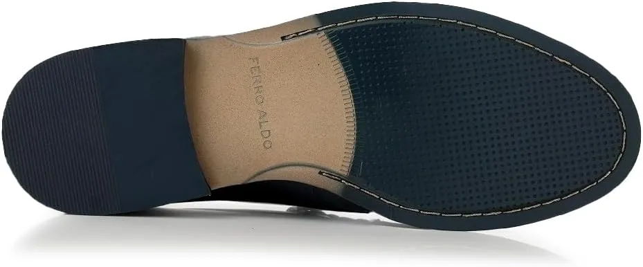 Ferro Aldo Dylan MFA19671 Classic Moc-Toe Penny Loafers for Men