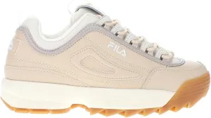 Fila Women's Disruptor II Premium Shoes, Brazilian Sand/Gardenia/Goat, 6.5 M