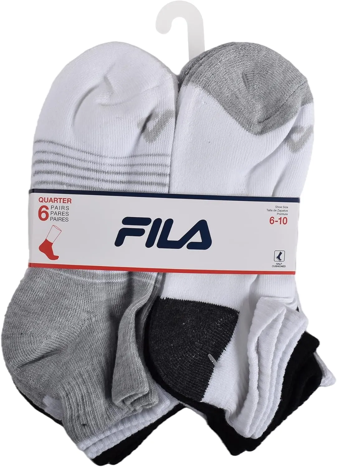 Fila Women's Half Cushioned Quarter Socks