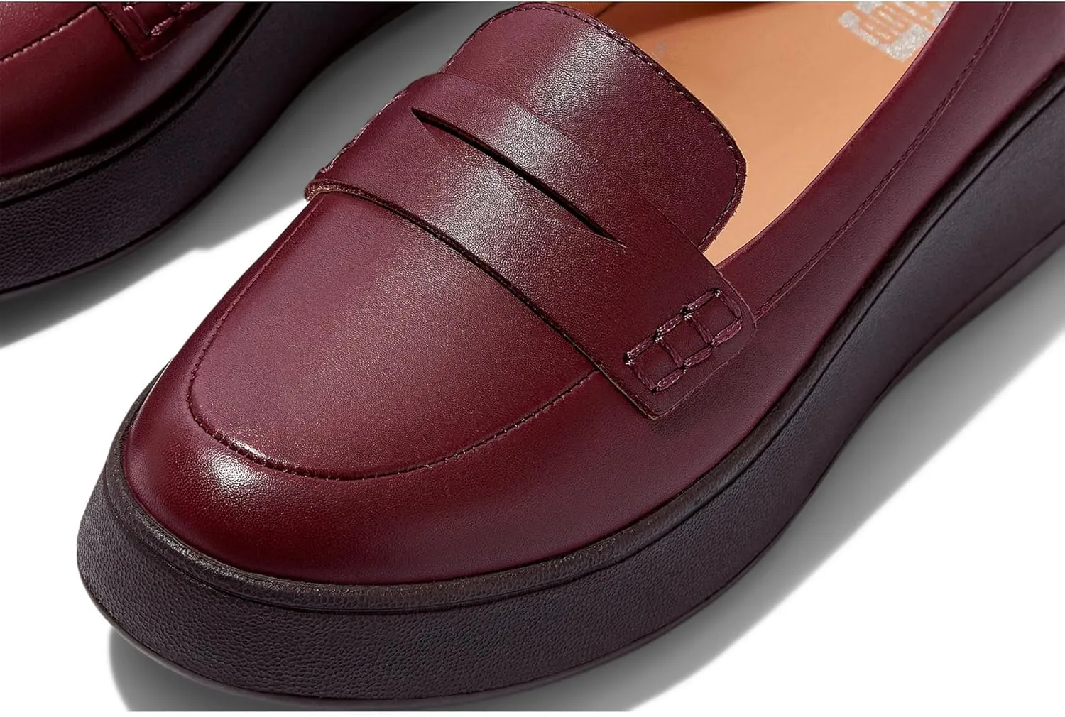 FitFlop Women's F-Mode Leather Flatform Penny Loafers