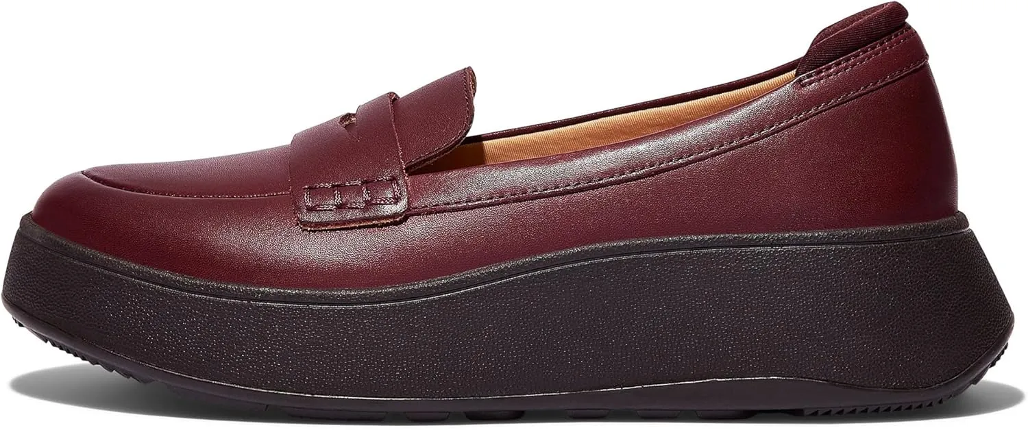 FitFlop Women's F-Mode Leather Flatform Penny Loafers