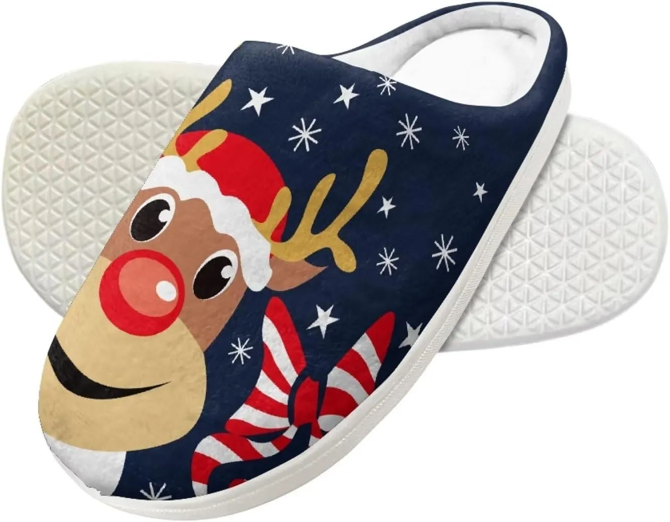 Flashideas Toddler Slippers Indoor Outdoor Anti-Skid Warm Cozy Foam Slide Soft Fuzzy Slippers