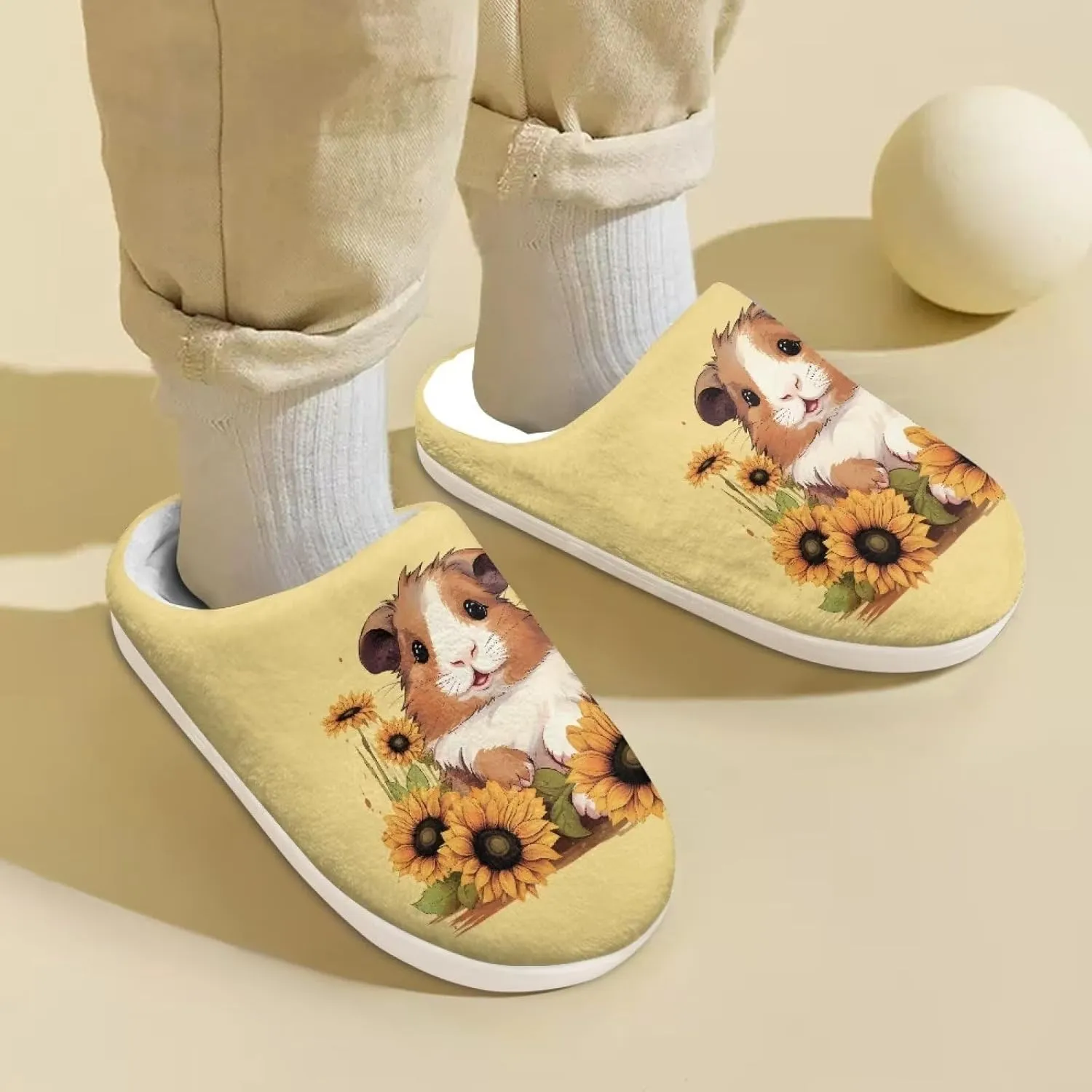 Flashideas Toddler Slippers Indoor Outdoor Anti-Skid Warm Cozy Foam Slide Soft Fuzzy Slippers